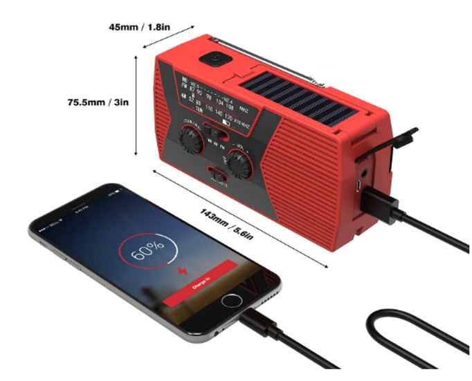 Solar- und Kurbelradio – Bild 2